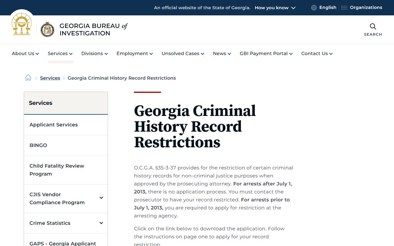 Putnam County court dockets and Georgia record restriction access