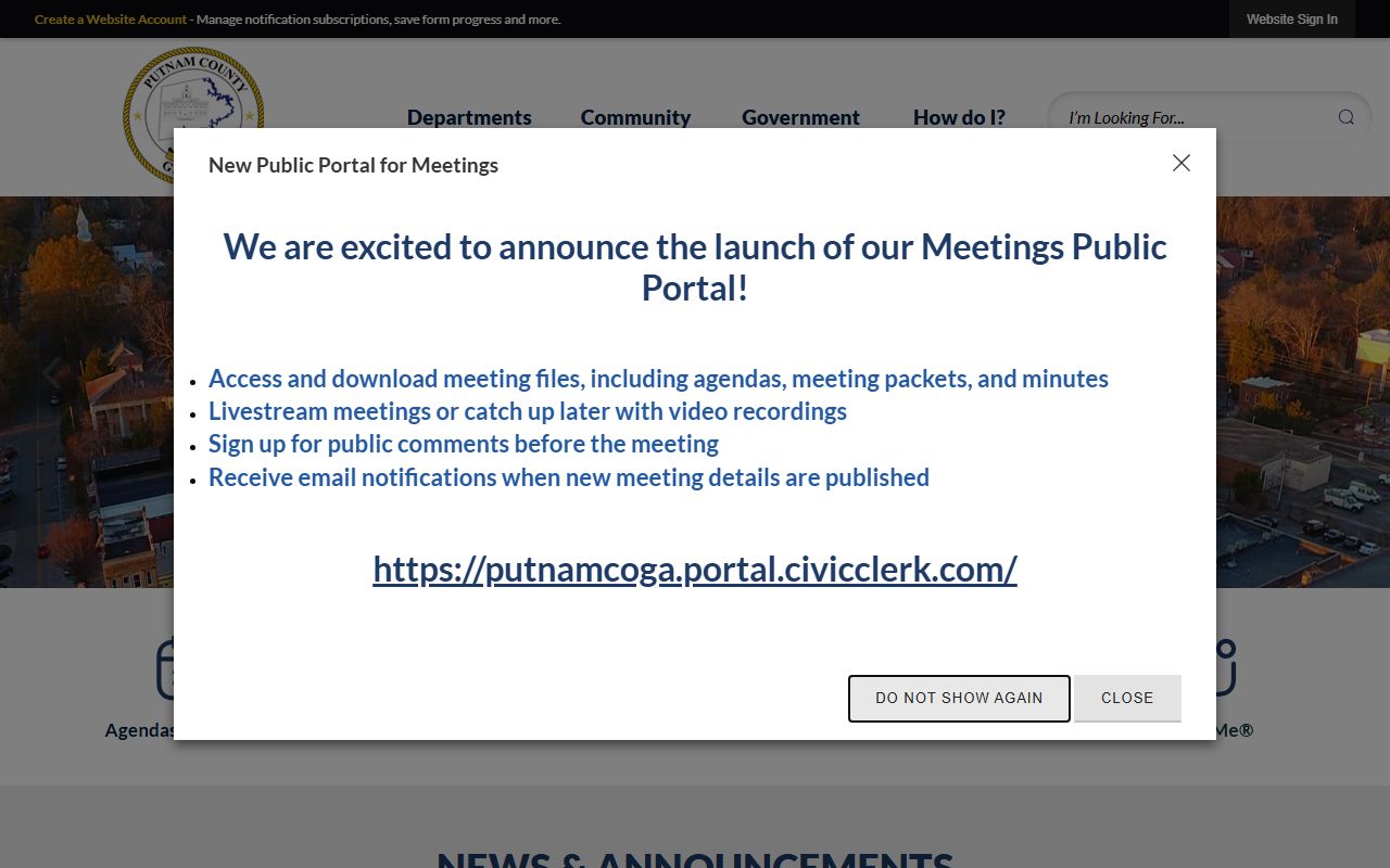 Putnam County court records county government homepage