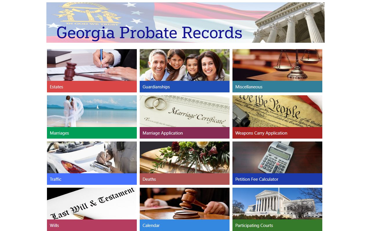 Putnam County marriage records Georgia probate application portal