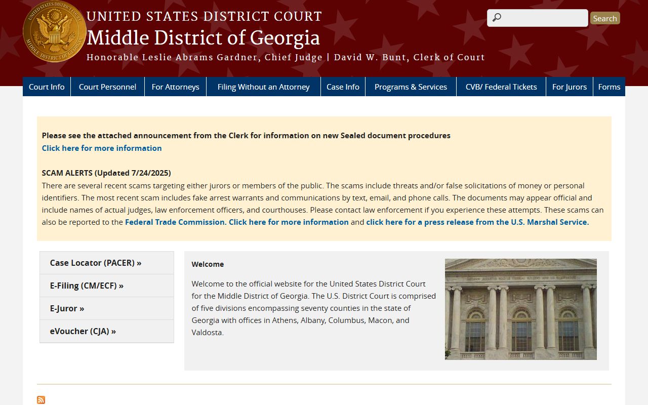 Putnam County probate records Middle District of Georgia federal court