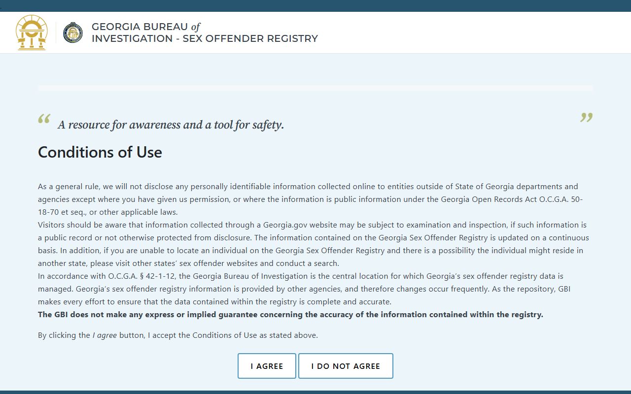 Putnam County warrant records GBI sex offender registry